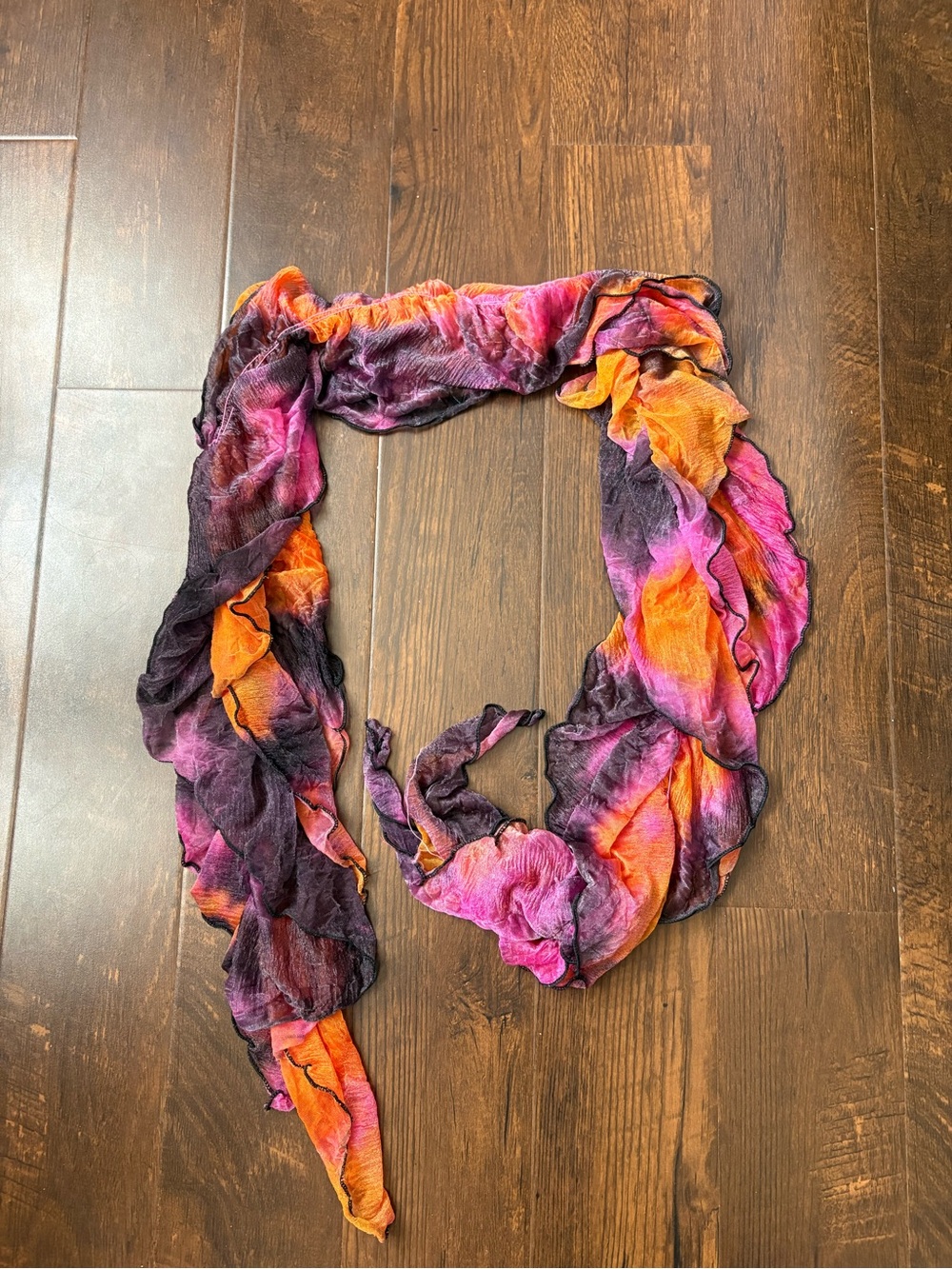 Vintage tie dye scarf